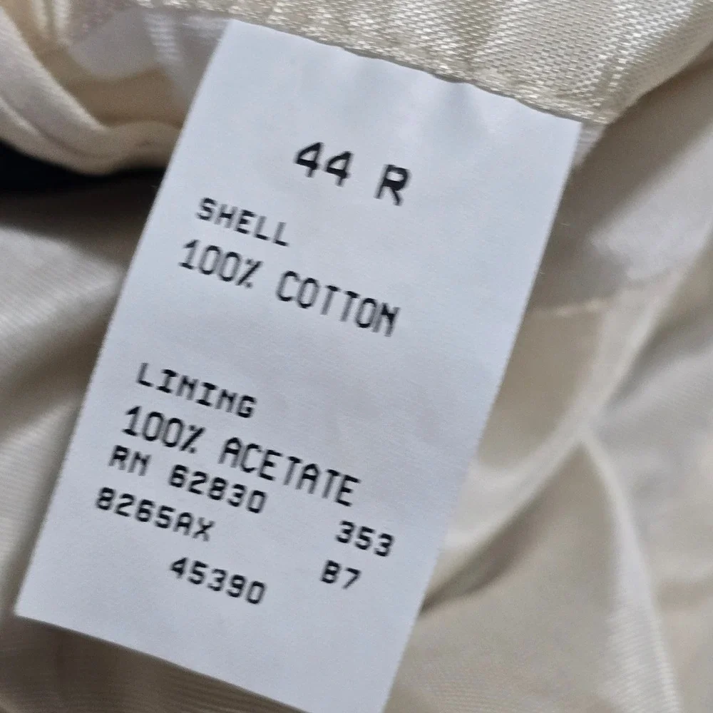 Lands End Corduroy Blazer Mens‎ Vintage 2 Button Sport Coat Tan 44R